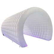6x3x3mH White Inflatable Entrance Tunnel Inflatable Tunnel Tent with Led Lights for Rent/Event /Party