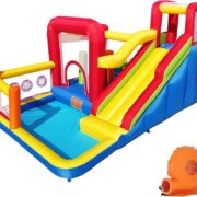 YARD Inflatable Bounce House Trampoline Castle with Slide For Rent Home Use Inflatable Bouncer For Children Outdoors Games